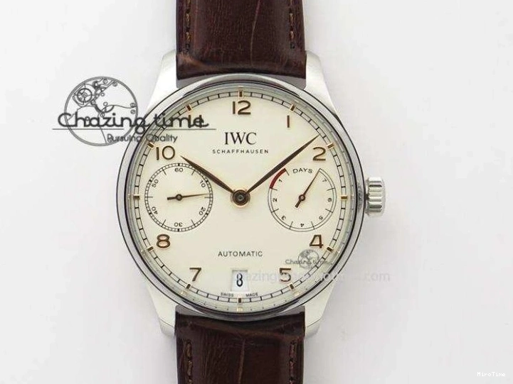 MIROTIME 0301 Portuguese Real PR IW500112 ZF 1:1 Laureus Edition On Black Leather Strap A Flexible 7369